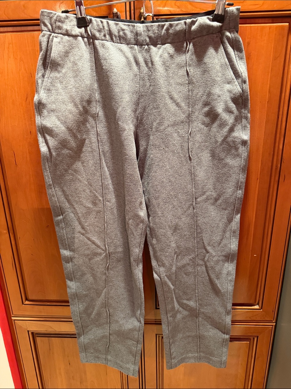 Everlane Gray Cropped Straight-Leg Women's Trousers